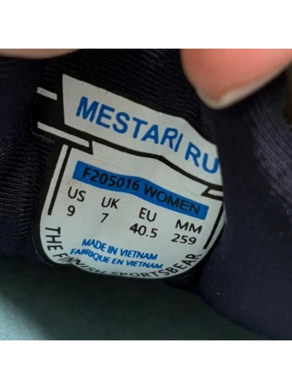 Karhu Mestari Run 2.0 Womens Size 9 White Blue Athletic Running Shoes Sneakers